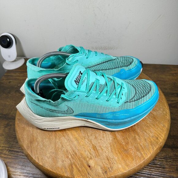 ZoomX Vaporfly Next% 2 Aurora Green Blue Shoe Sneakers Men's Size 9.5 CU4111-300